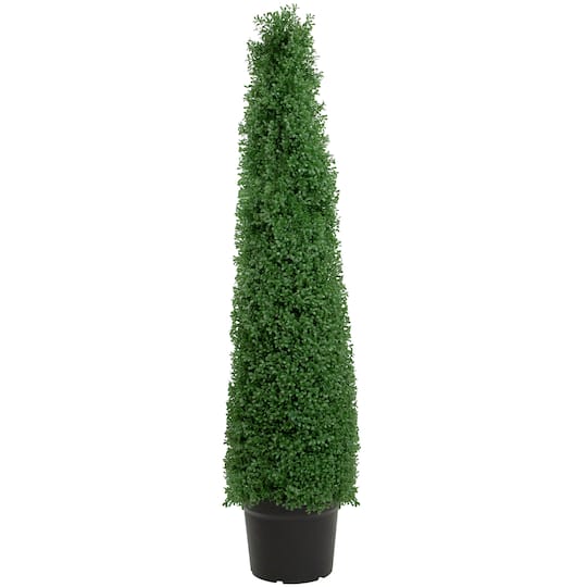 4Ft Unlit Artificial Boxwood Cone Topiary Tree with Pot By Northlight in Green | 48" x 11" | Michaels®